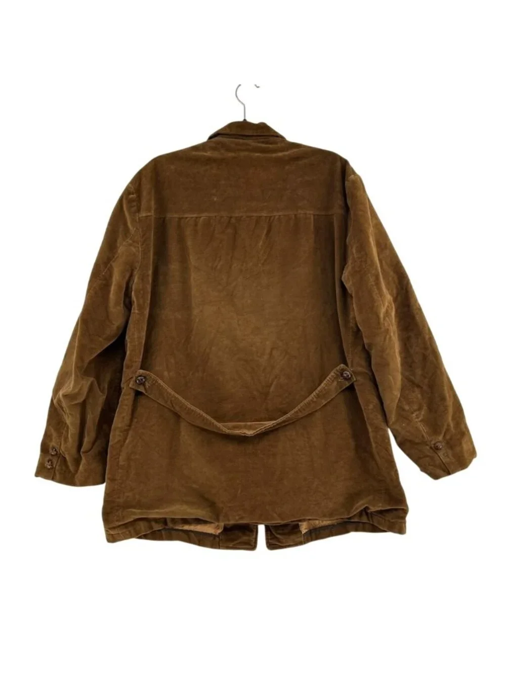 Vintage Dutch Suede Jacket Blazer Men's Size 46 Brown Velvet Button-Front